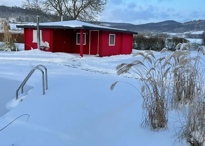 Romantic Wooden Lodge,sauna,schwimmteich,alleinstehend,absolut Ruhig בית נופש Hessisch Oldendorf